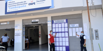 ODPE TAMBOPATA REALIZA PUBLICACIÓN DEFINITIVA DE MIEMBROS DE MESA PARA ELECCIONES REGIONALES Y MUNICIPALES 2022