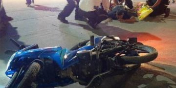 VIOLENTA COLISIÓN DE MOTOS  EN EL TRIUNFO DEJA HERIDOS