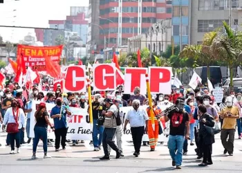 CGTP: “Nos sumamos a la protesta nacional que originó el presente régimen de Dina Boluarte”