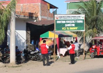 PERSONAL DEL PUESTO DE CONTROL FORESTAL Y DE FAUNA SILVESTRE  REALIZABAN LABORES DE CONTROL SIN VÍNCULO LABORAL