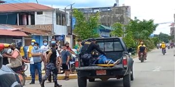 DOS HERIDOS EN CHOQUE DE MOTOS EN  JR. CAJAMARCA CON PUNO